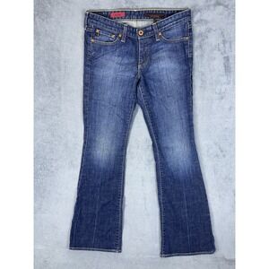 Adriano Goldschmied Jeans Womens 28 Blue Denim The Club Low Rise Flare Regular